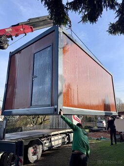 STAVEBNÍ KONTEJNER / UNIMOBUŇKA 6 × 3 m – dřevěný, antracit - 7