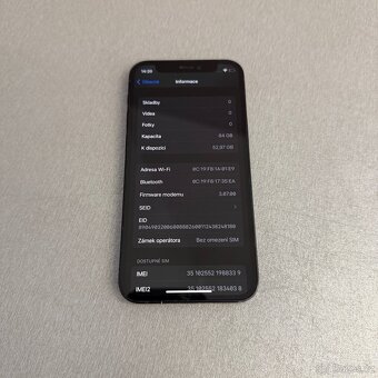 iPhone 12 mini 64GB černý, vše funkční, 12 měsíců záruka - 7