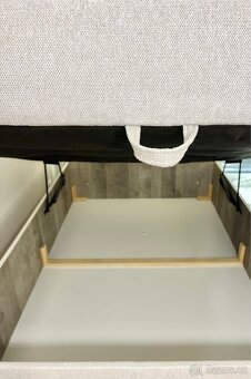 Postel boxspring 140x200 s úložným prostorem - 7