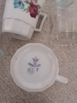 Hrnečky skleničky, jahody, růže - 7