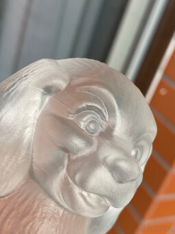 Goebel Plastika, soška Pejsek 9 cm, křišťálové sklo - 7