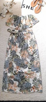 Shein tropický plážový set top s maxi sukní - NOVÉ - 7