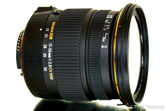Nikon Sigma 17-50mm f/2,8 + UV + CPL filtr TOP STAV - 7