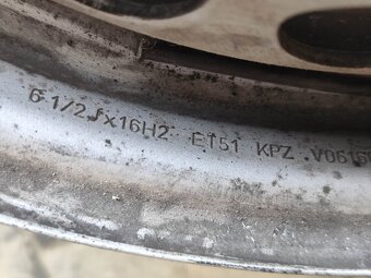 4ks 16"plechových disků 5x120 origo VW T5 T6 T6.1 Multivan - 7