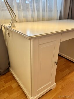 IKEA Psací stůl bílý 146x66 cm - 7