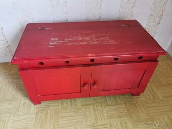 Selský nábytek, zdobený, masiv, dub - 7