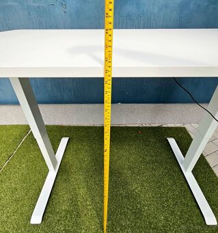 Elektrický stůl pro stání PREMIUM bílý 160 x 80 cm - 7