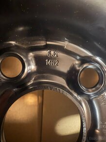 VW, Škoda, Seat ocelový disk 6,0Jx14" ET38 LK100 - 7
