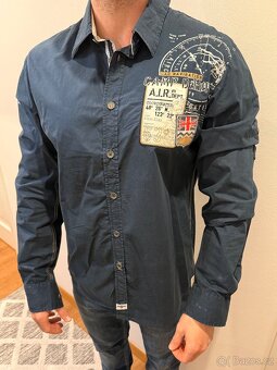 Košile Camp David Navy Blue Haritage Brand Regular Fit - 7