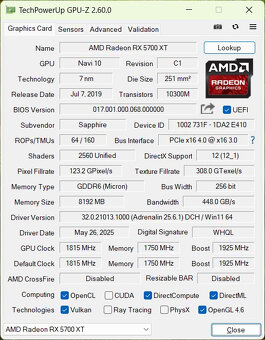 Herní PC - Ryzen 3600, 16GB RAM, 1TB NVME, 5700XT, WIN11 - 7