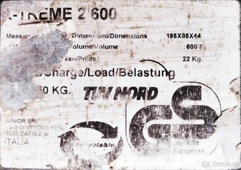 Stresni Box velky xtreme 2 600L oboustranne otevirani. - 7