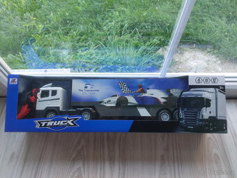 RC kamion na dálkové ovládání 49x8x12CM MOC PĚKNÝ SVÍTÍ - 7