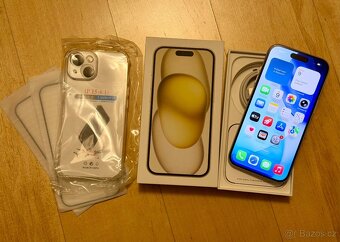 iPhone 15 Yellow BATERIE 100% TOP - 7