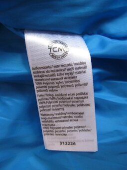 Přechodná prošívaná modrá bunda TCHIBO vel.140 - 7