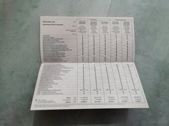 Volvo - ceník 1988 - doprava v ceně - 7