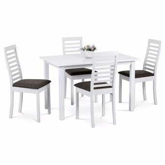 Jídelní set stůl+4 x židle moření dub - AUT-4000 - 7
