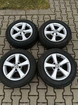 Originál alu kola VW r15, letní pneu - 7