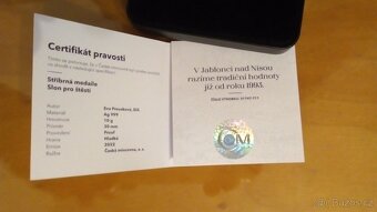 Stříbrná medaile Slon pro štěstí - 7