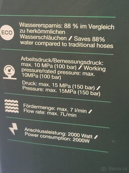 vysokotlaký čistič, NOVÝ, Parkside - 7