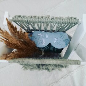 Macramé boho stojan na noviny/časopisy - 7