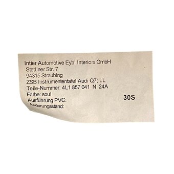 Palubní deska černá 4L1857041N Audi Q7 4L FL r.v. 2010 - 7