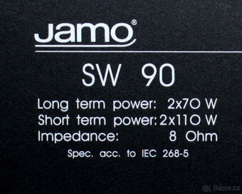 Subwoofer Jamo SW-90. - 7