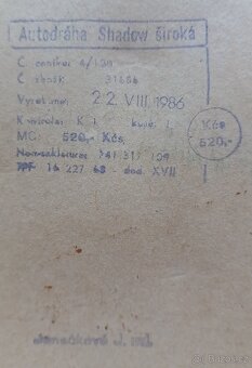 stará autodraha Shadow široká, GAMA n.p. - 7