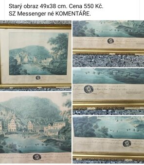 Staré obrazy viz fota. Ceny a rozměry viz fota. - 7