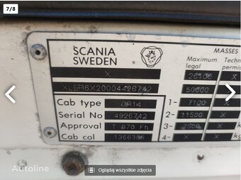 Chladírenský nákladní vůz Scania 114 380 - 7