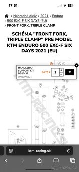 Ktm exc factory 2016-23’ PP okuliare a držiaky set - 7
