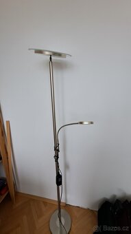 Stojací LED lampa s lampou na čtení, nastavitelná - 7