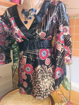 satenova# halenka# tunika# spolecenske# sirokerukavy# japons - 7