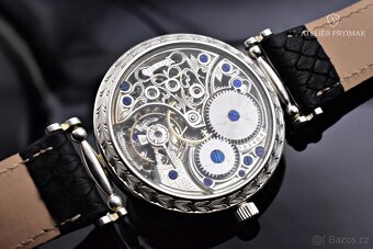 Stříbrné Skeletové Hodinky OMEGA "ČESKÝ LEV" 1922 - 7