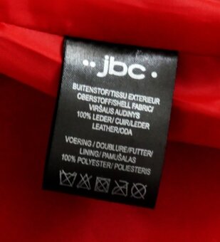Červená bunda pravá kůže, vel. 38, zn. Sora - 7