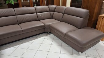 Kožená sedací souprava ve tvaru U - 7