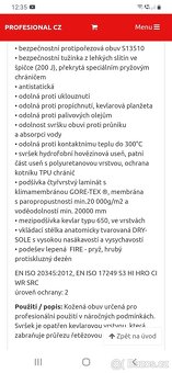 Protipořezové boty Prabos gore-tex - 7
