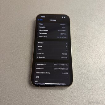 iPhone 14 Pro 128GB gold, jako nový, rok záruka - 7