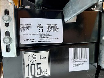 CUB CADET XS3 66SWE -třístupňová sněhová fréza s el. start. - 7