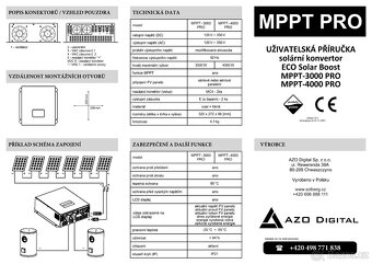 Regulátor MPPT3000 Azo Digital - 7