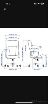 Ikea Millberget kancelářská otočná židle - 7
