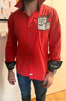Košile Camp David Red Haritage Brand Regular Fit - 7