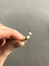 Zlatá souprava, náušnice a prsten - 7