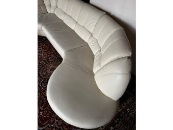 Rohová kožená sedací souprava, 3302 - 7