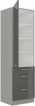 Kuchyňská potravinová skříň Grey 60 DKS-210 3S 1F - 7