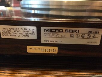 GRAMOFON Micro Seiki BL51 - 7