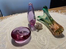 Historické barevné hutní sklo - designové - 7
