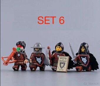 Figúrky Rytieri 3 (8ks) typ lego, nové, nehrané - 7