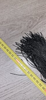 Provázková záclona černé barvy 100x250cm - 7