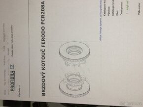 Brzdový kotouč Ferodo Mercedes FCR208A - 7