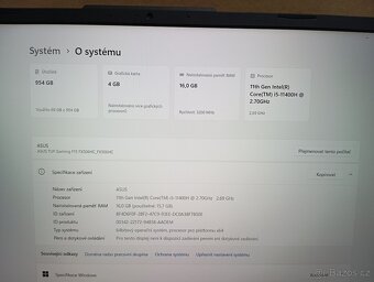 HERNÍ NOTEBOOK ASUS TUF GAMING F15 FX506HC-HN004 - 7